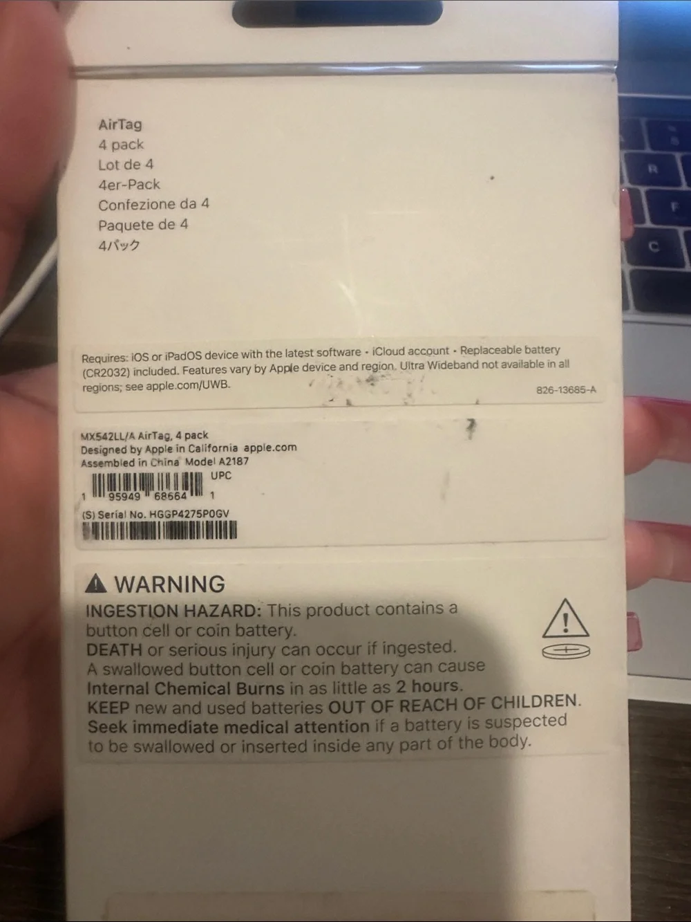 Apple AirTag 4-Pack — White Trackers